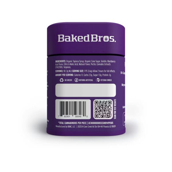Blackberry Acai Sleepy Gummies | 100mg | 1:2 THC:CBD