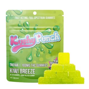 Hybrid Kiwi Breeze Individual Gummies 100mg Rec